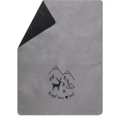 SAVONA Wohndecke Kopf aus graphitfarben