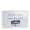 Schild Am Meer kann man das Glück einatmen