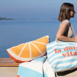 SILVRETTA Gefülltes Kissen Orange