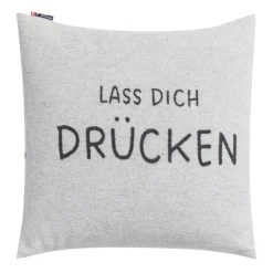 SILVRETTA Kissenhülle Lass dich drücken 50 x 50 cm