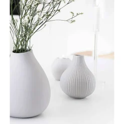 Storefactory EKENÄS Keramik Vase light grey L