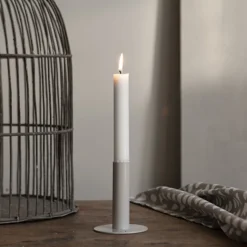 Storefactory EKTORP Kerzenhalter greige medium