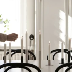 Storefactory EKTORP Kerzenhalter greige medium