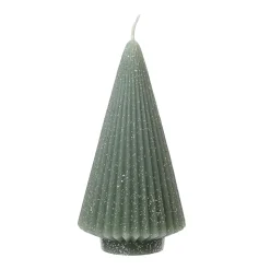 Tannenbaum Kerze waldgrün 17 cm