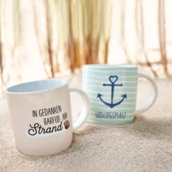 Tasse Lieblingsplatz Hellblau