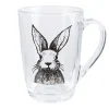 Teeglas Kaninchen Halvar grau