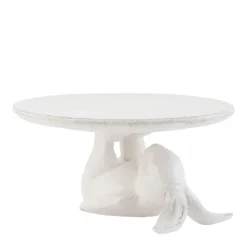 Tortenplatte Kaninchen weiß