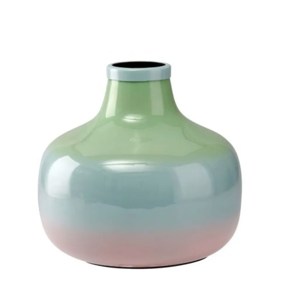 vase_metall_bauchig_grnbl_SKUZJ4KZv0EbQ_0.webp Vase Metall bauchig grün-blau-rosa 22 cm