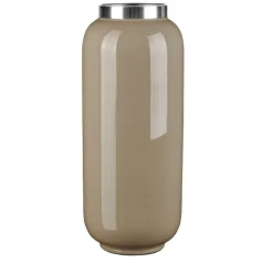Vase Metall schlammfarben 32 cm