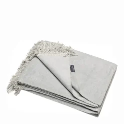 Vienna Wohndecke mit Fransen grau