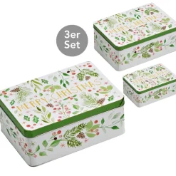 Vorratsdosen Christmas eckig 3er Set