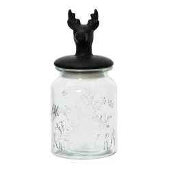Vorratsglas Hirsch schwarz