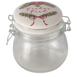 Vorratsglas Kranz weiß