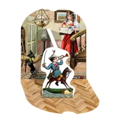 Wandadventskalender Weihnachtshaus