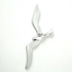 Wand-Deko Möwe Aluminium groß