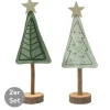 Weihnachtsbaum Dekoaufsteller 2er-Set grün groß