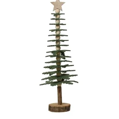 Weihnachtsbaum mit Stern grün