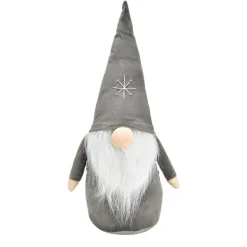 Wichtel Merry Christmas 40 cm grau