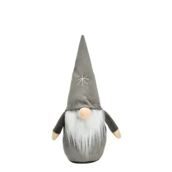 Wichtel Merry Christmas 30 cm grau