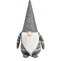 Wichtel Oh Du Fröhliche 40 cm grau