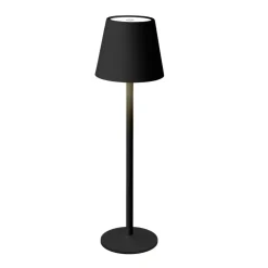 Wiederaufladbare Tischlampe LED H 37 cm schwarz