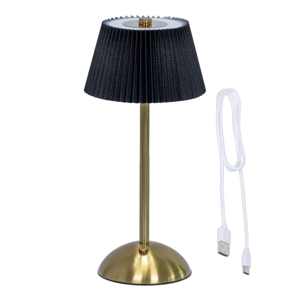 wiederaufladbare_tischlam_SKUXON7pnBU7S_0.webp Wiederaufladbare Tischlampe LED H 30,5 cm schwarz / goldfarben