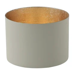 Windlicht Chennai coolgrey-goldfarben mittel