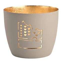 Windlicht Madras Elbphilarmonie Flanell-Goldfarben Mittel