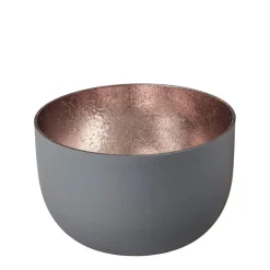 Windlicht Madras flannel-roségoldfarben klein