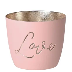 Windlicht Madras Love blush-goldfarben mittel