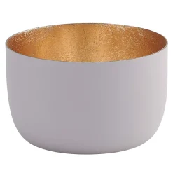 Windlicht Madras pastellflieder-goldfarben klein