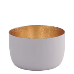 Windlicht Madras pastellflieder-goldfarben klein