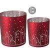 Windlicht Weihnachtsstadt 2er-Set
